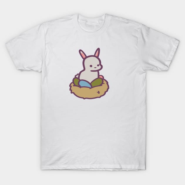 Easter Bunny's Egg Nest T-Shirt by ThumboArtBumbo